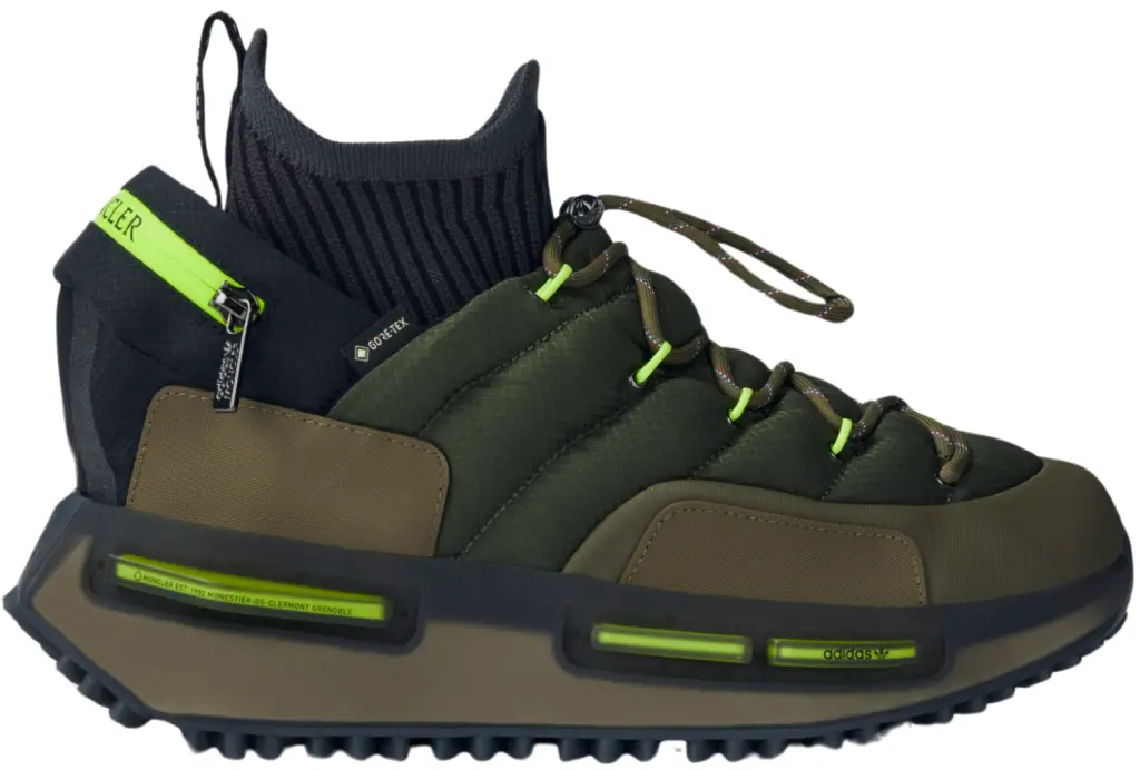 Giay Adidas x Moncler NMD Runner 'Olive Strata' IG3026