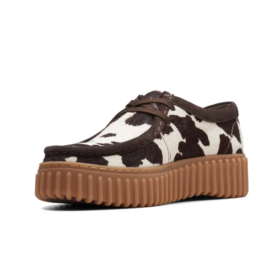 Giay Clarks Qilo Retro 'Brown White' 261738504