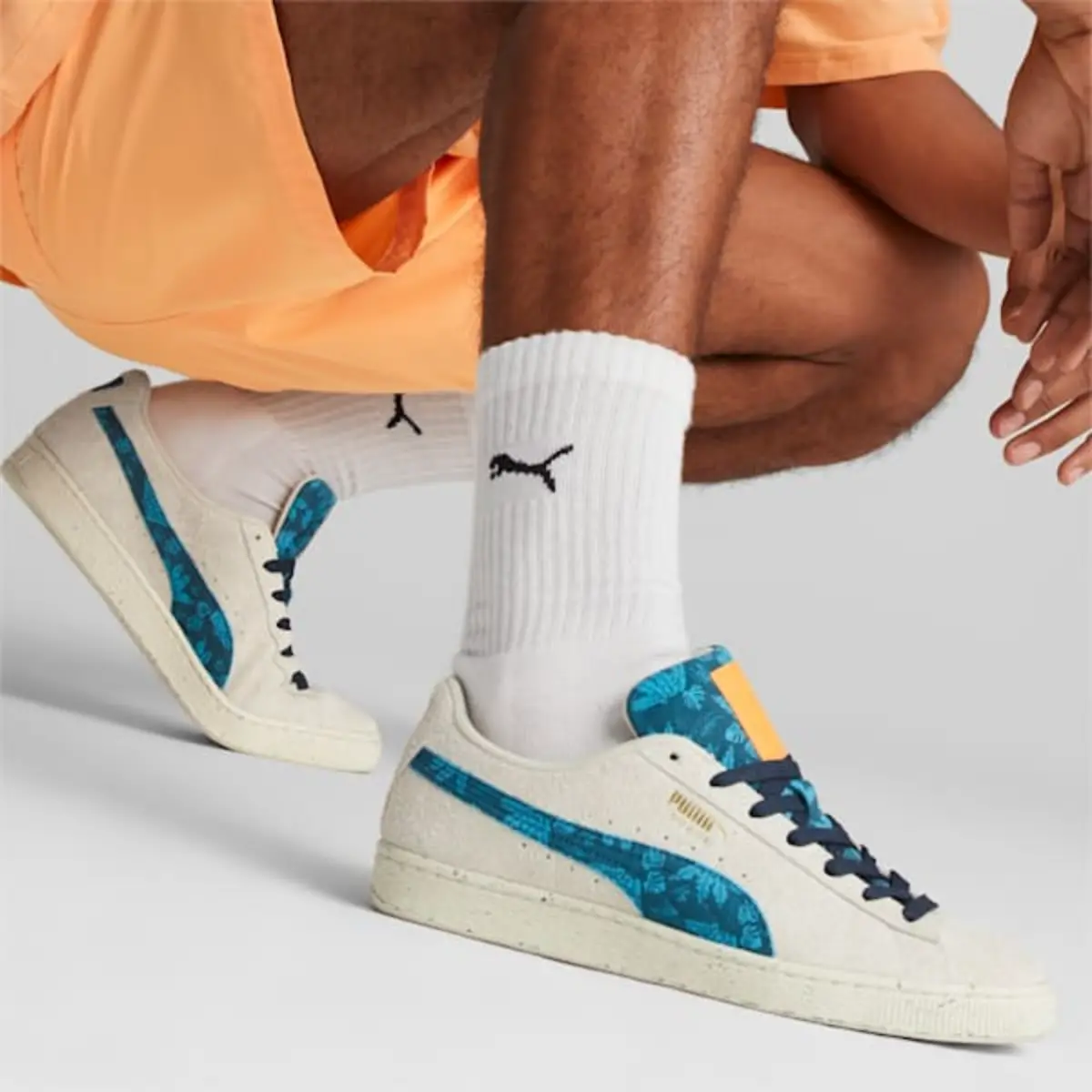 Giay Puma Suede Gentle Jungle 'Cream Blue' 390057-01