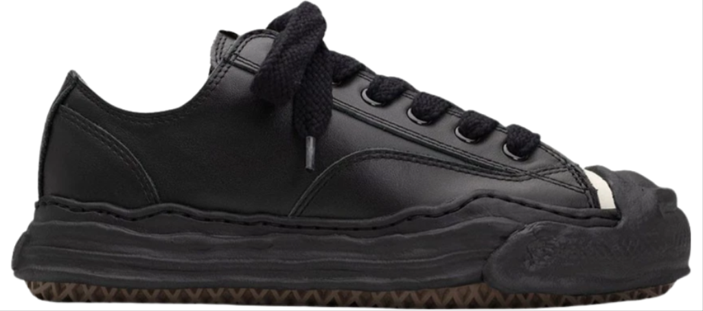 Giay Maison Mihara Yasuhiro Hank OG Sole Leather Low 'Black' A05FW704-BLKBLK