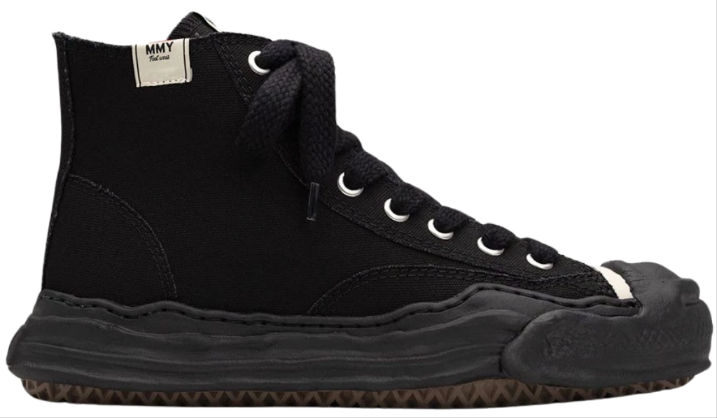 Giay Maison Mihara Yasuhiro Hank OG Sole Canvas High 'Black' A05FW701-BLKBLK