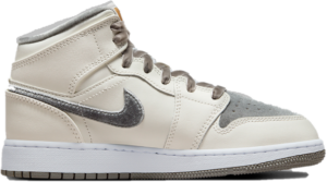 Giay Nike Air Jordan 1 Mid GS 'Grey Velvet Toe' FB9899-100