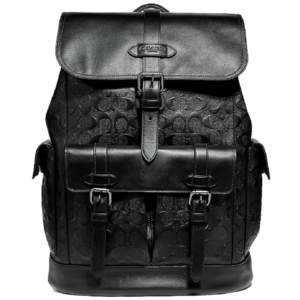 Balo Coach Hudson Backpack In Leather 'Black' F50053