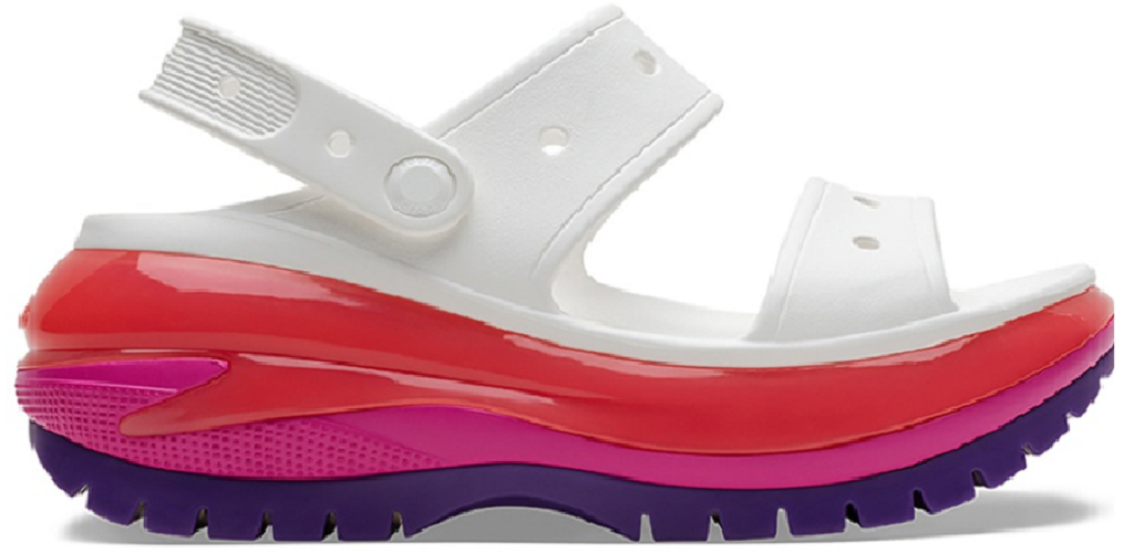 Dep Crocs Classic Mega Crush Sandal 'White' 207989-94S