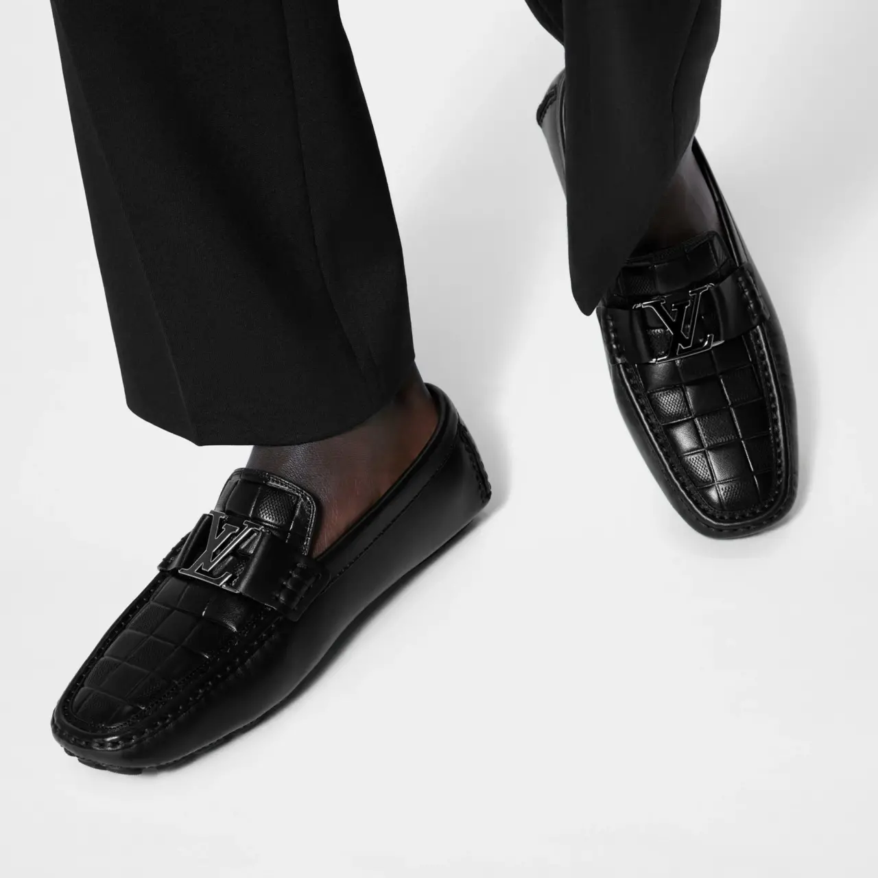 Giay Louis Vuitton Monte Carlo Moccasin 'Black' 1ABFVU