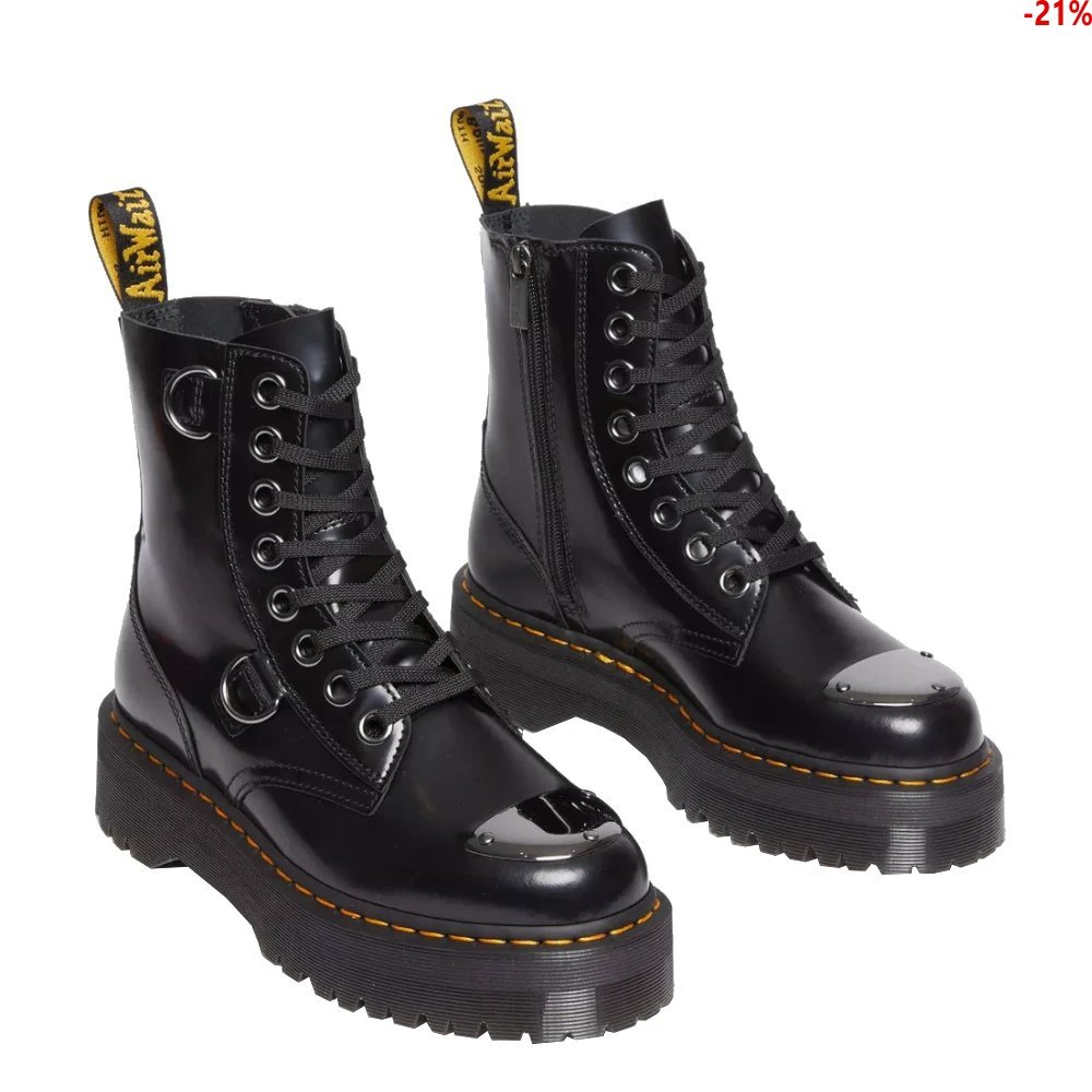 Giay Dr. Martens Jadon Buttero Leather Platform 'Black' 30789001