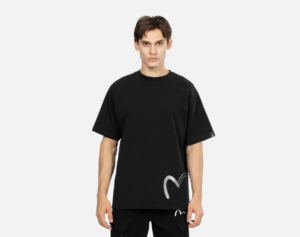 Ao Evisu Reflective Seagull Print Regular Fit 'Black' 2EAGNM3TS5082XXCT