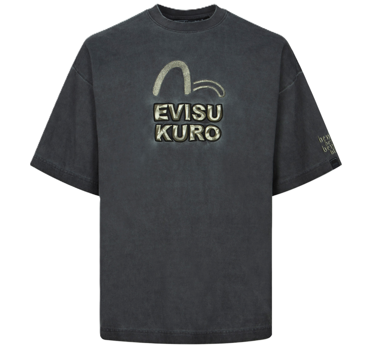 Ao Evisu 3D Logo Embroidery Spray Dyed Oversized Fit 'Grey' 2EAGNM3TS5172OSCT
