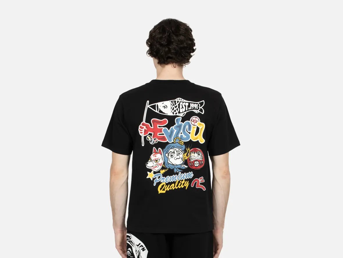 Ao Evisu Hyottoko Festival Print Regular Fit 'Black'
