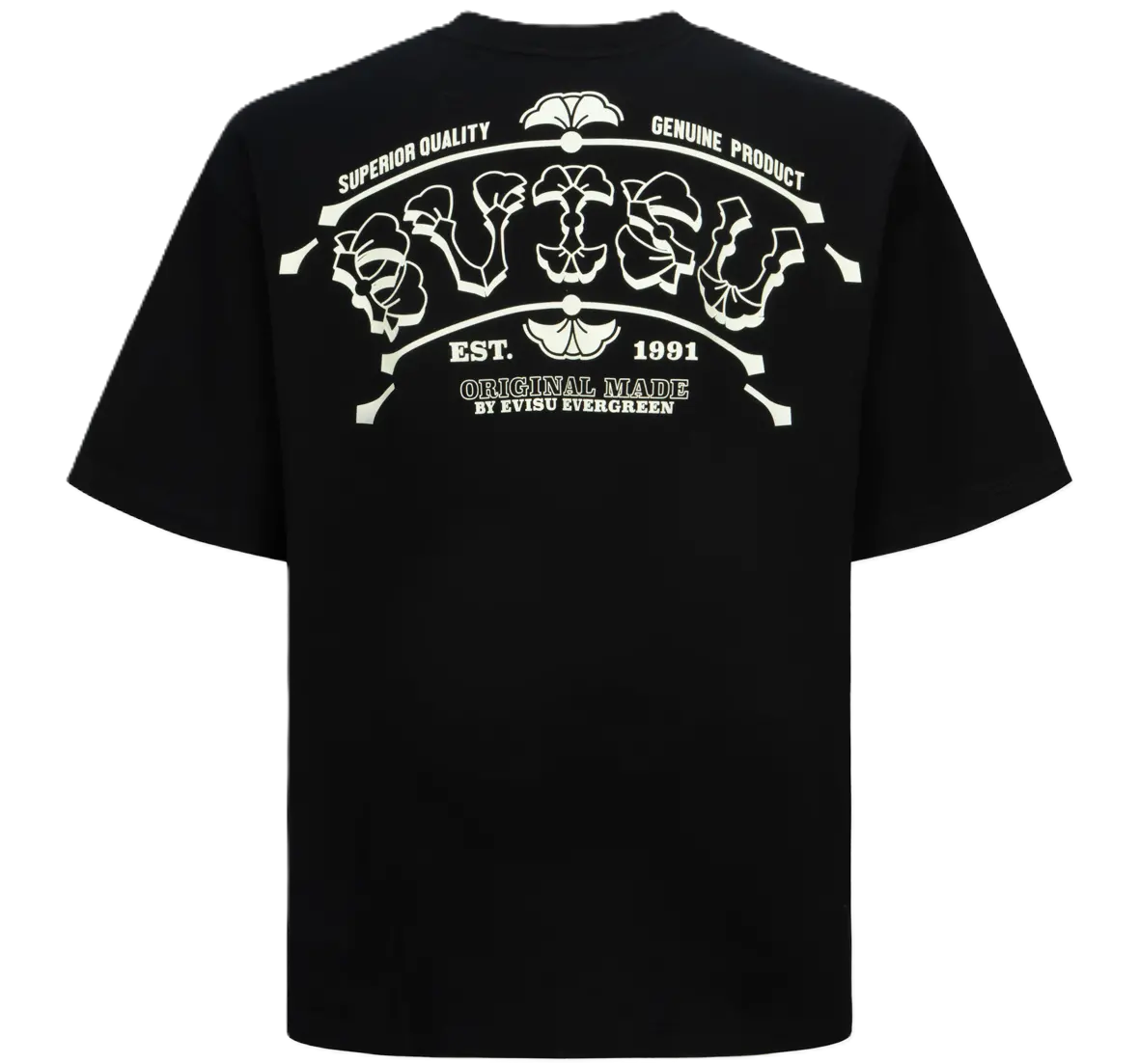 Ao Evisu Logo Print Loose Fit 'Black'