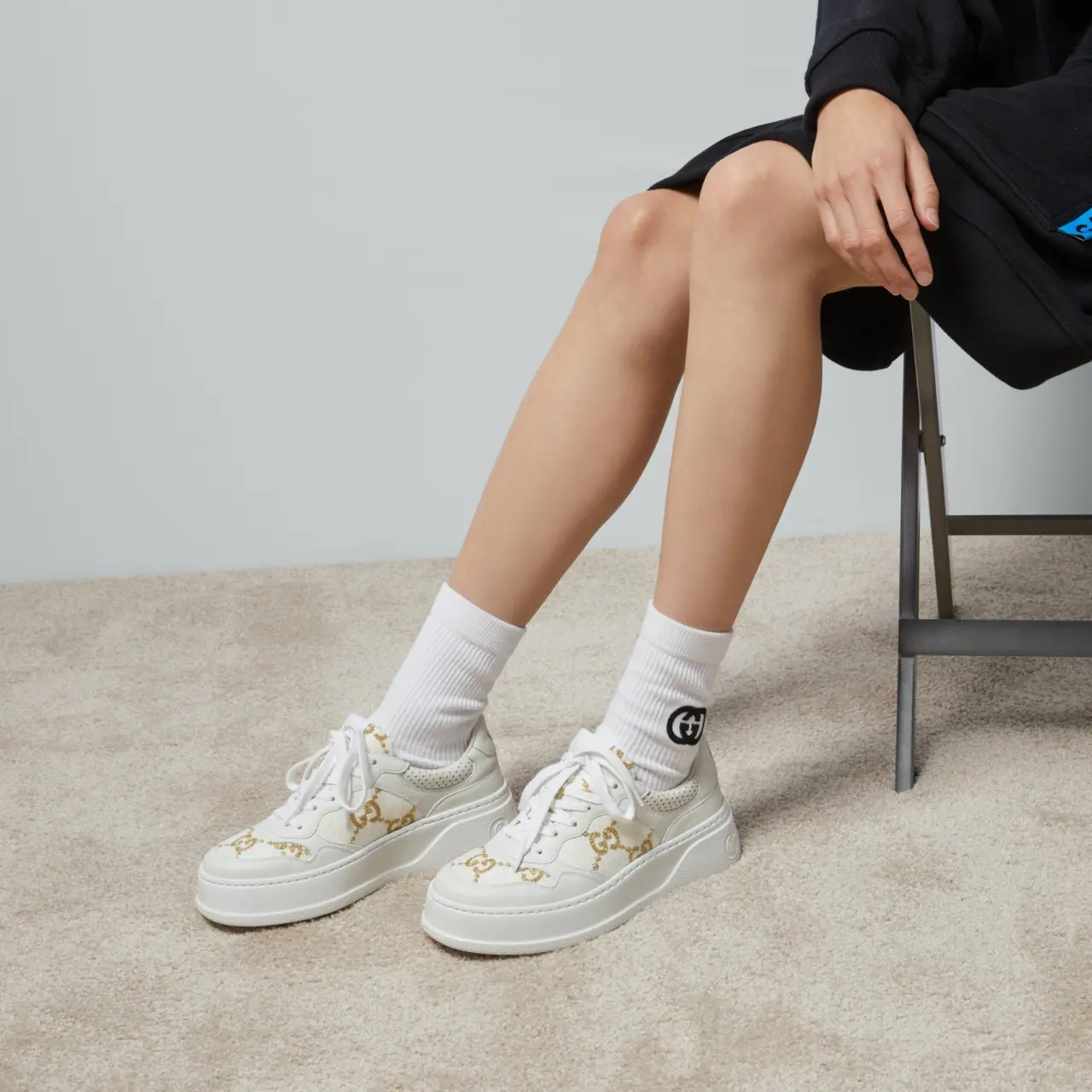 Giay Gucci GG Sneaker 'White' 670408-AACXG-9059
