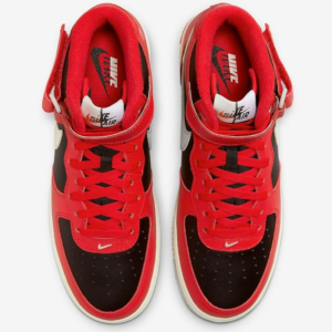 Giay Nike Air Force 1 Mid LV8 'Split Black Red' DZ2554-001