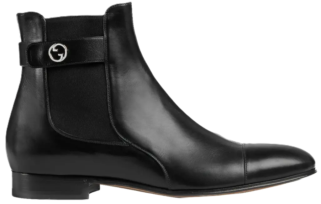 ‎Giay Gucci Blondie Ankle Boot 'Black' 757777-06F80-1000