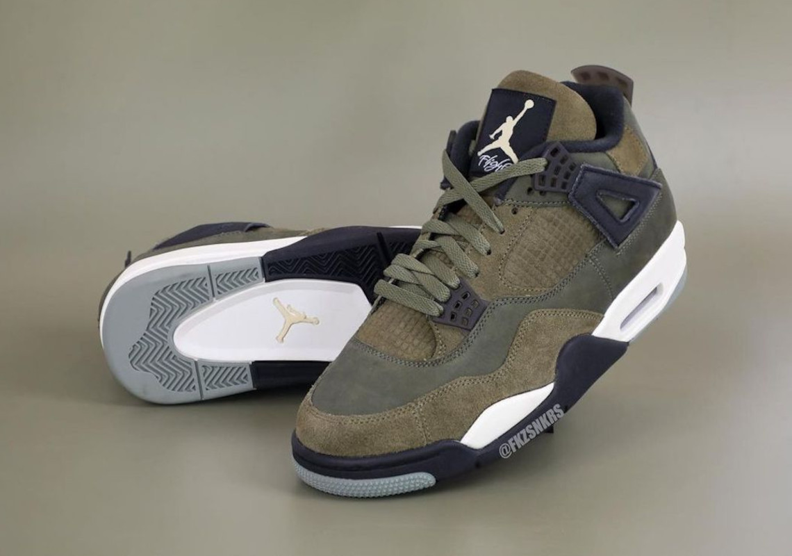 Giay Nike Air Jordan 4 Retro SE Craft 'Medium Olive' FB9927-200