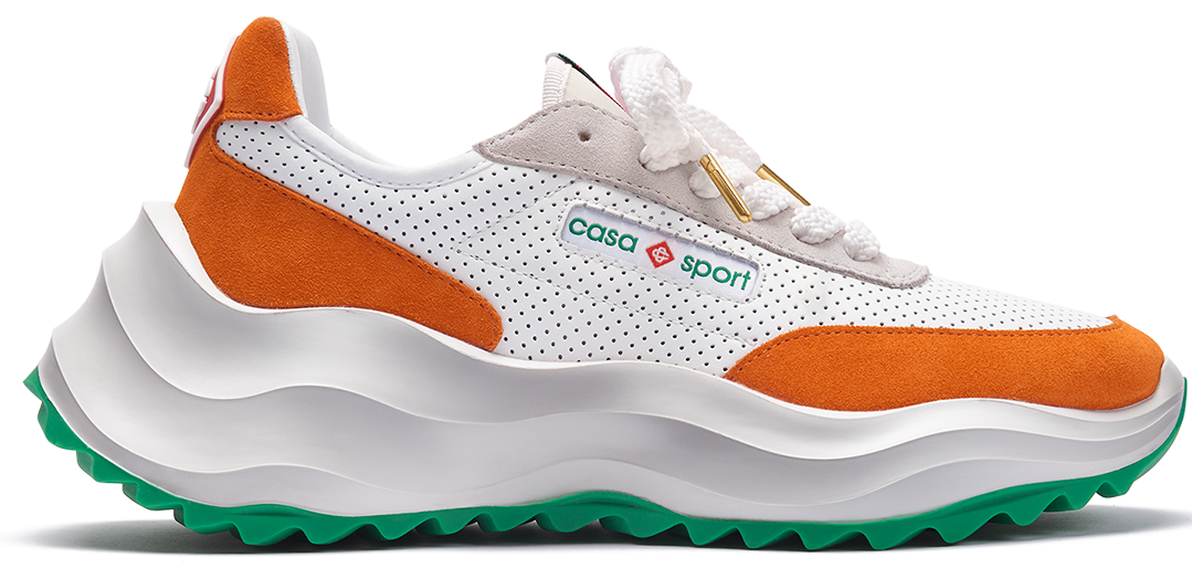 Giay Casablanca Atlantis Sneaker 'White Clay Orange' AF22-SNK-001-02