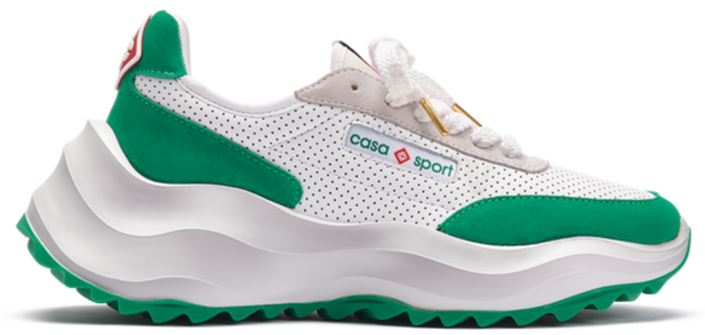 Giay Casablanca Atlantis Tennis Sneaker 'White Green' AF22-SNK-001-03