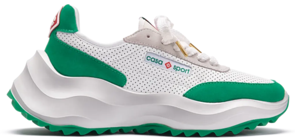 Giay Casablanca Atlantis Tennis Sneaker 'White Green' AF22-SNK-001-03