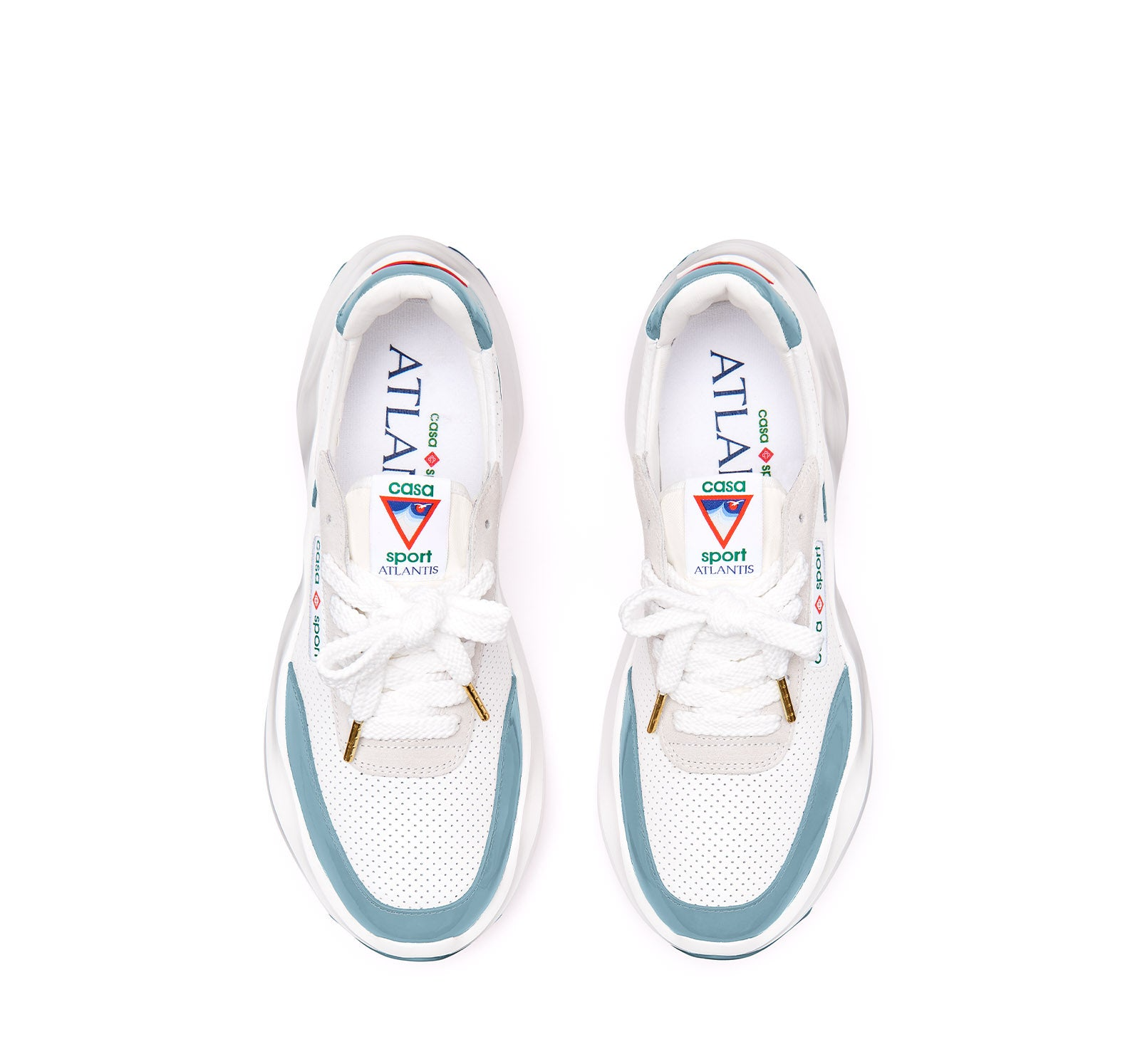 Giay Casablanca Atlantis Sneaker 'White Blue' AS23-SNK-016-04