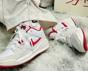 Giay Nike Air Jordan Stadium 90 GS 'White Varsity Red' DX4399-106