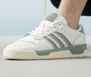 Giay Adidas Rivalry Low 'White Silver Green' IG6309
