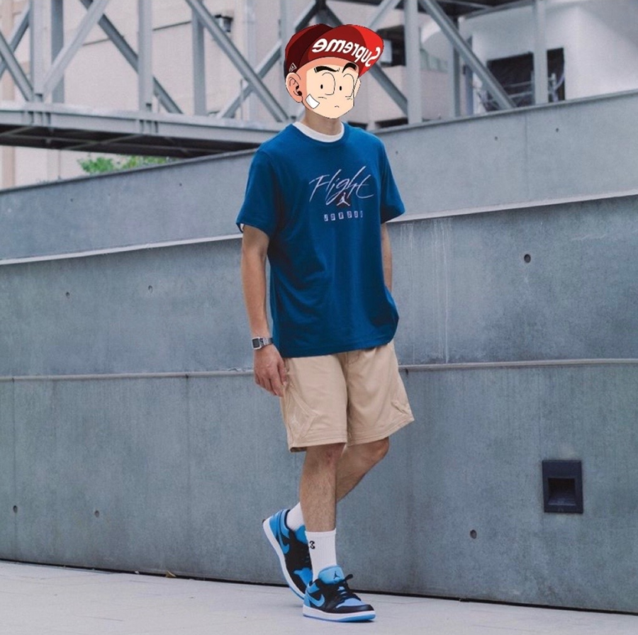 Giay Nike Air Jordan 1 Low GS 'University Blue' 553560-041