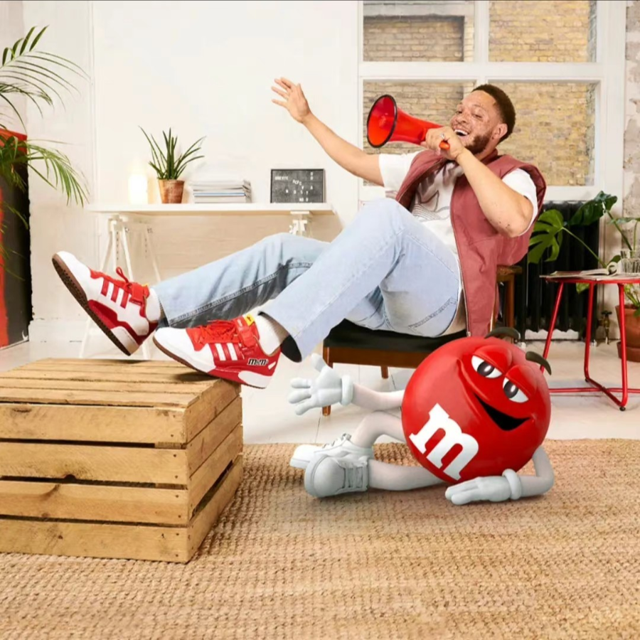 Giay Adidas Forum 84 Low x M&M 'Red' GZ1935