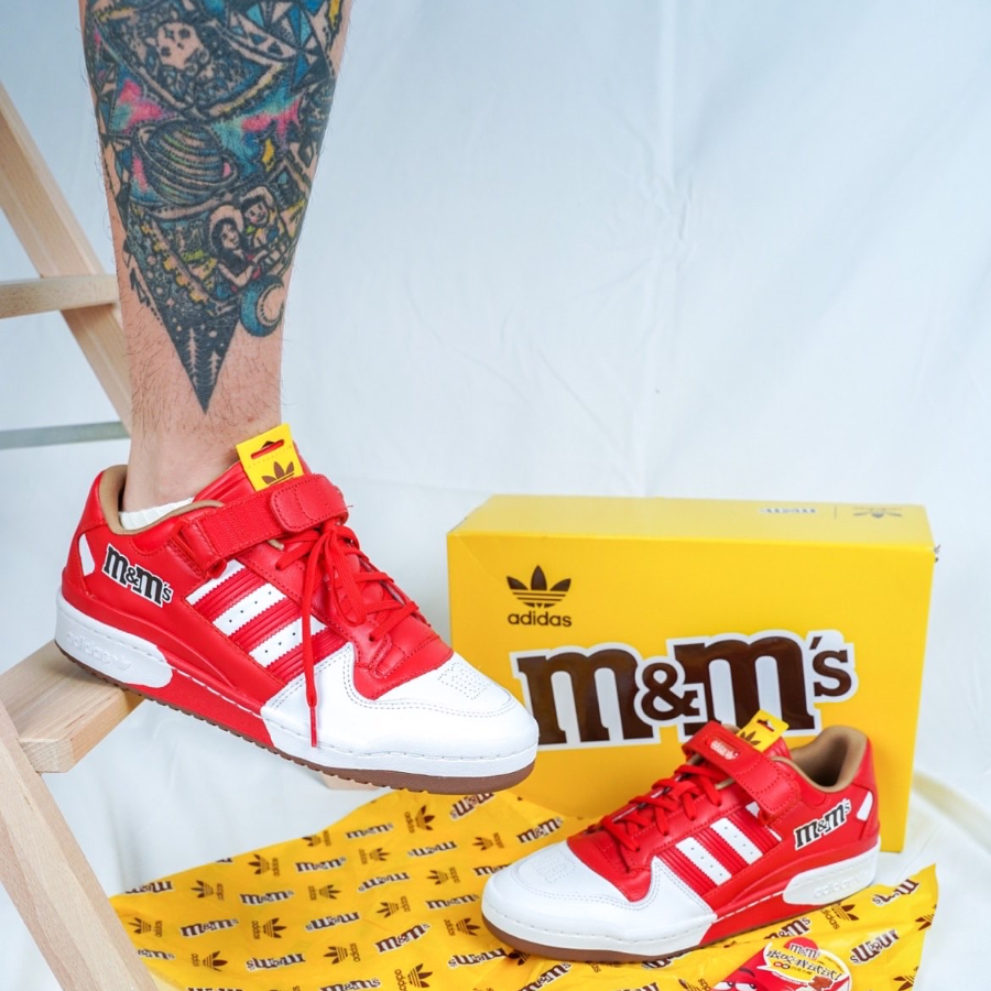 Giay Adidas Forum 84 Low x M&M 'Red' GZ1935