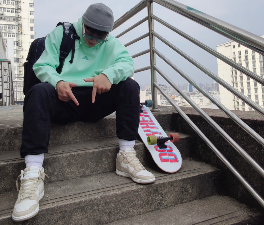 Giay Nike Dunk High 'Tan Suede White' DQ7679-001