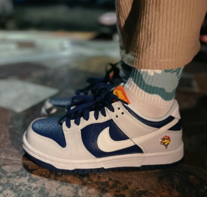 Giay Nike Dunk Low GS 'White Midnight Navy' FN6968-025