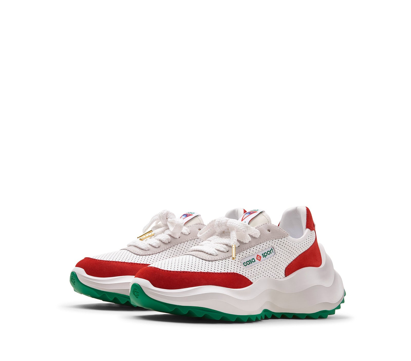 Giay Casablanca Atlantis Sneaker 'White Red' AF22-SNK-002-04