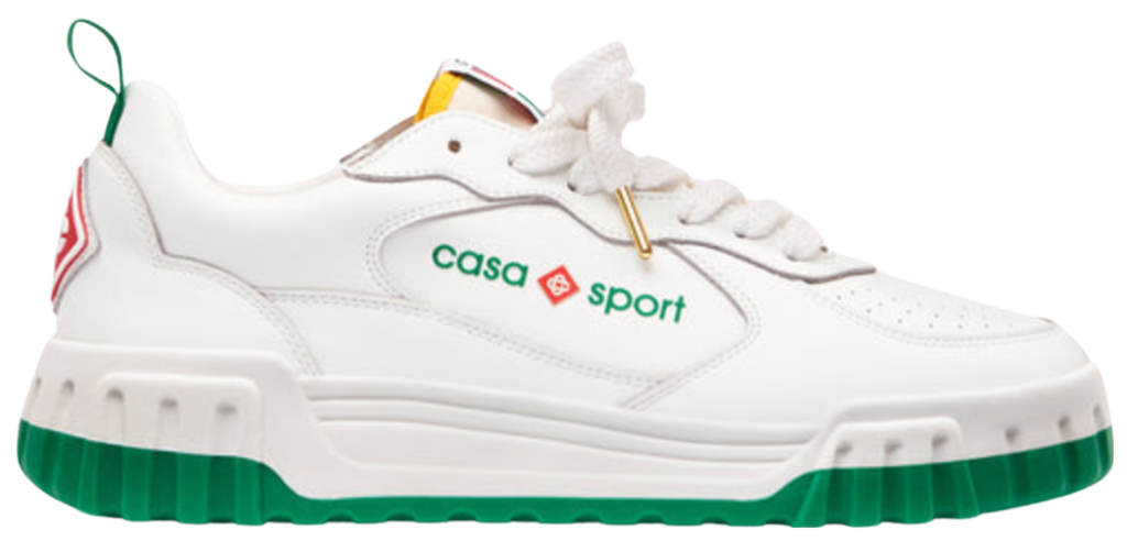 Giay Casablanca The Court Sneaker 'White Green' AF23-SNK-017W-01