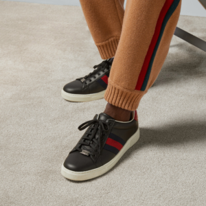 Giay Gucci Ace Sneaker With Web 'Black' 757892-AACAG-1096