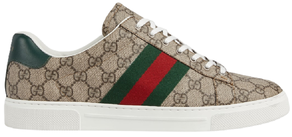 Giay Gucci Ace Sneaker With Web 'Beige Ebony' 760775-FACMZ-9746