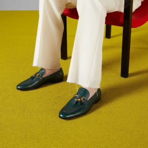 Giay Gucci Jordaan Loafer 'Green' 758068-AACRW-3154