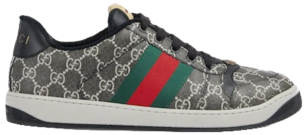 Giay Gucci Screener Sneaker 'Black Grey' 763525-FACMI-8444