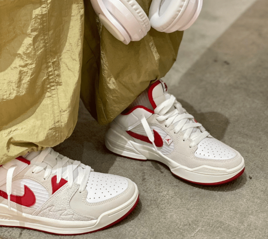 Giay Nike Air Jordan Stadium 90 GS 'White Varsity Red' DX4399-106