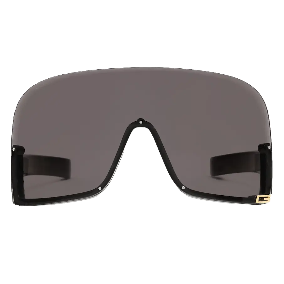 Kinh Gucci Mask Shaped Frame Sunglasses 'Shiny Black' 769794-J1691-1012
