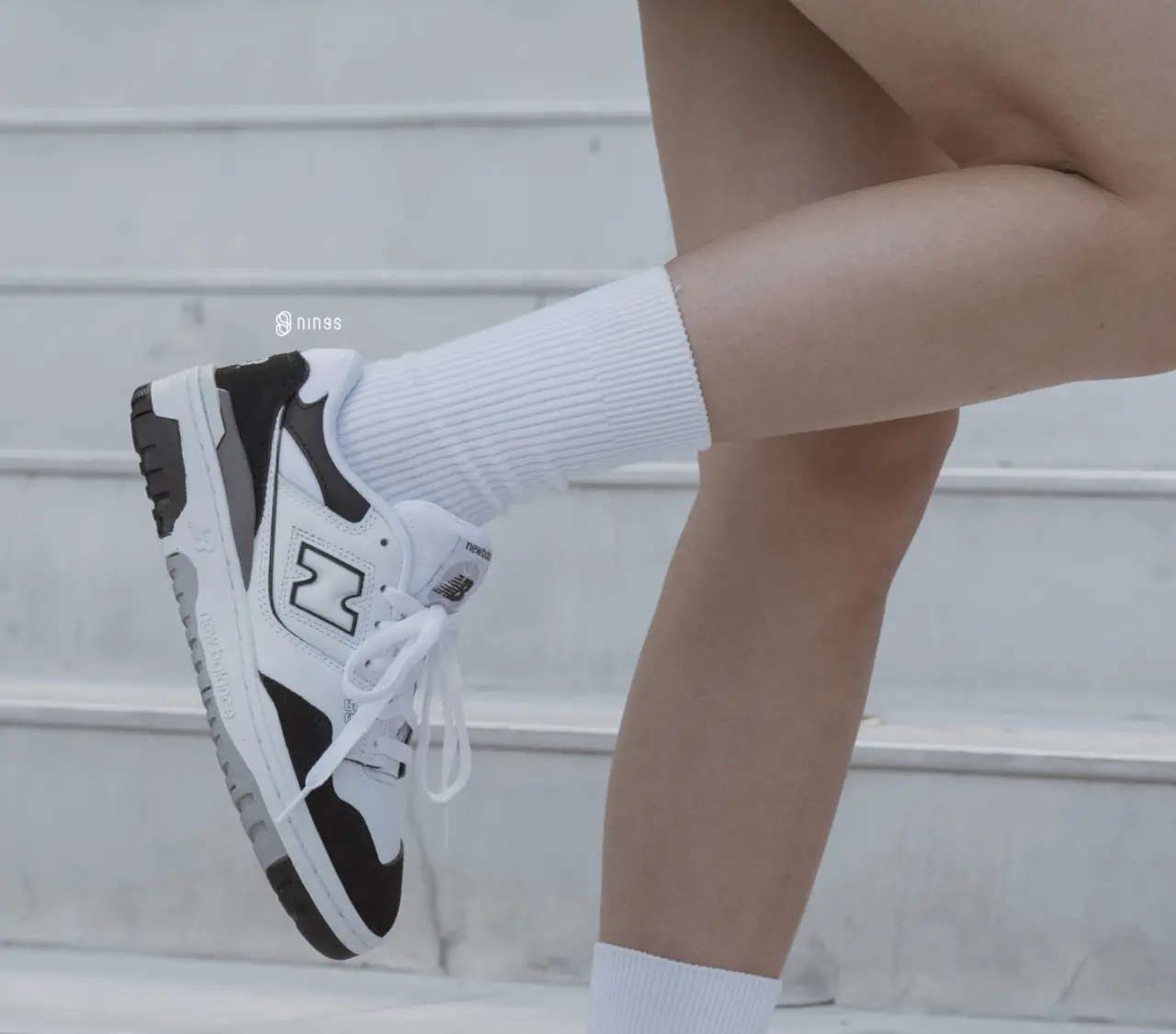 Giay New Balance 550 'White Black' GSB550CA