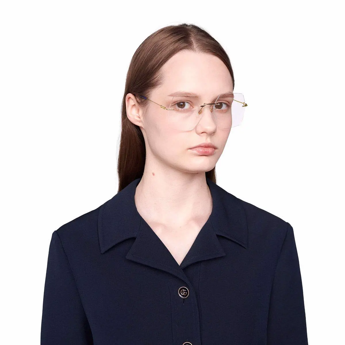 Kinh Gucci Eyeglasses 'Gold' GG0683O-001