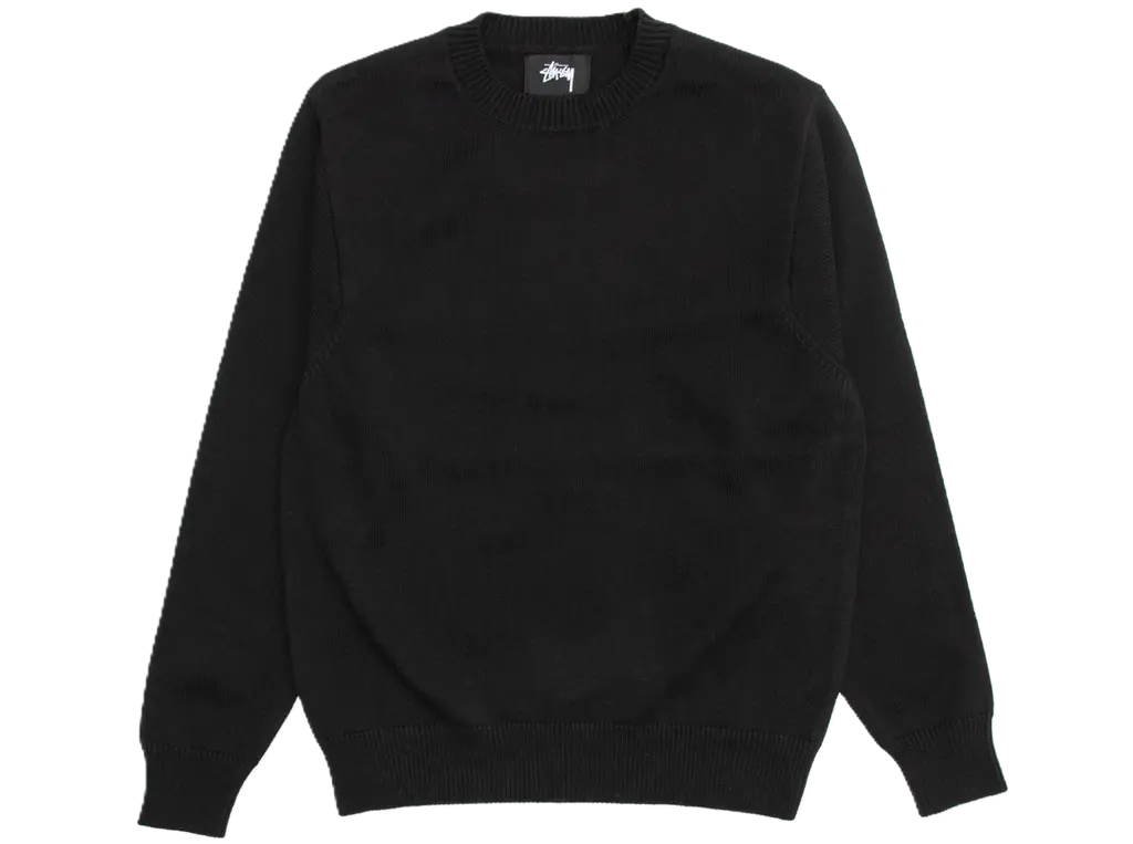 Ao Stussy Bent Crown Knit Sweater 'Black'