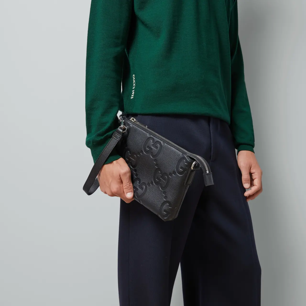 Tui Gucci Jumbo GG Small Messenger Bag 'Black' 761747-AABY7-1000