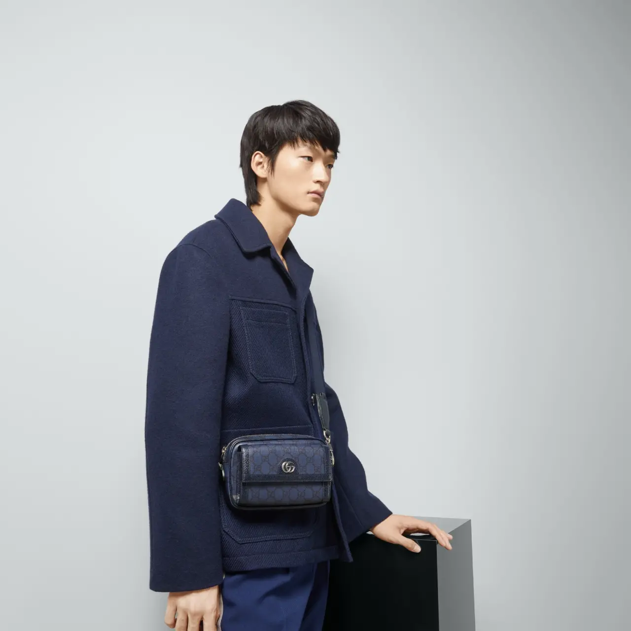 Tui Gucci Ophidia GG Mini Bag 'Dark Blue' 746308-2ZGMN-4056
