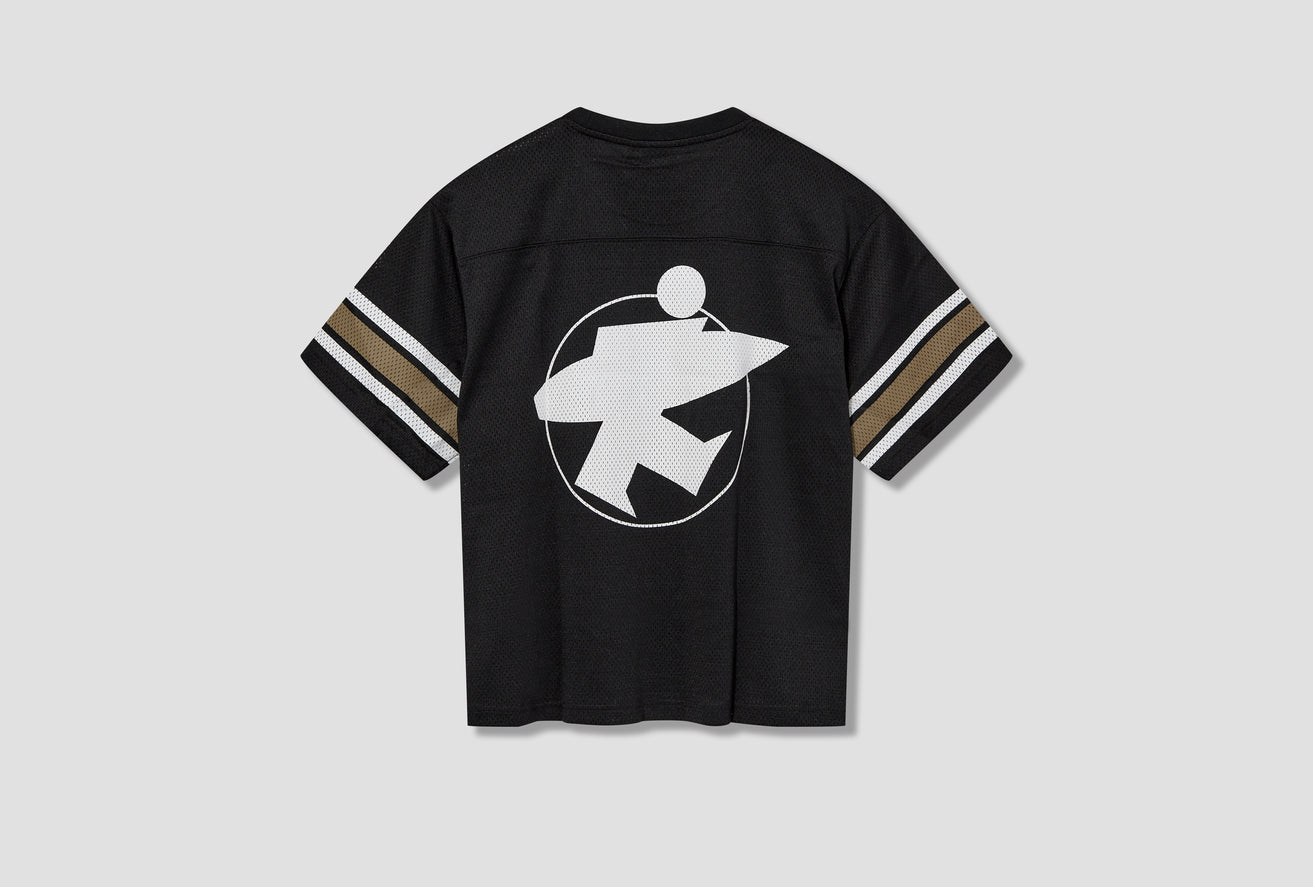 Ao Stussy Surfman Mesh Football Jersey 'Black'