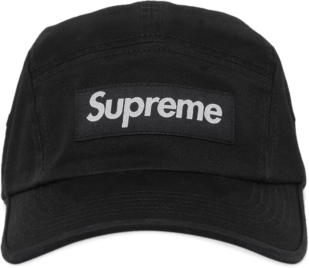 Mu Supreme Washed Chino Twill Camp Cap 'Black'