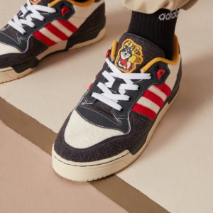 Giay Adidas Rivalry Low 'Dark Grey Red' HR0464