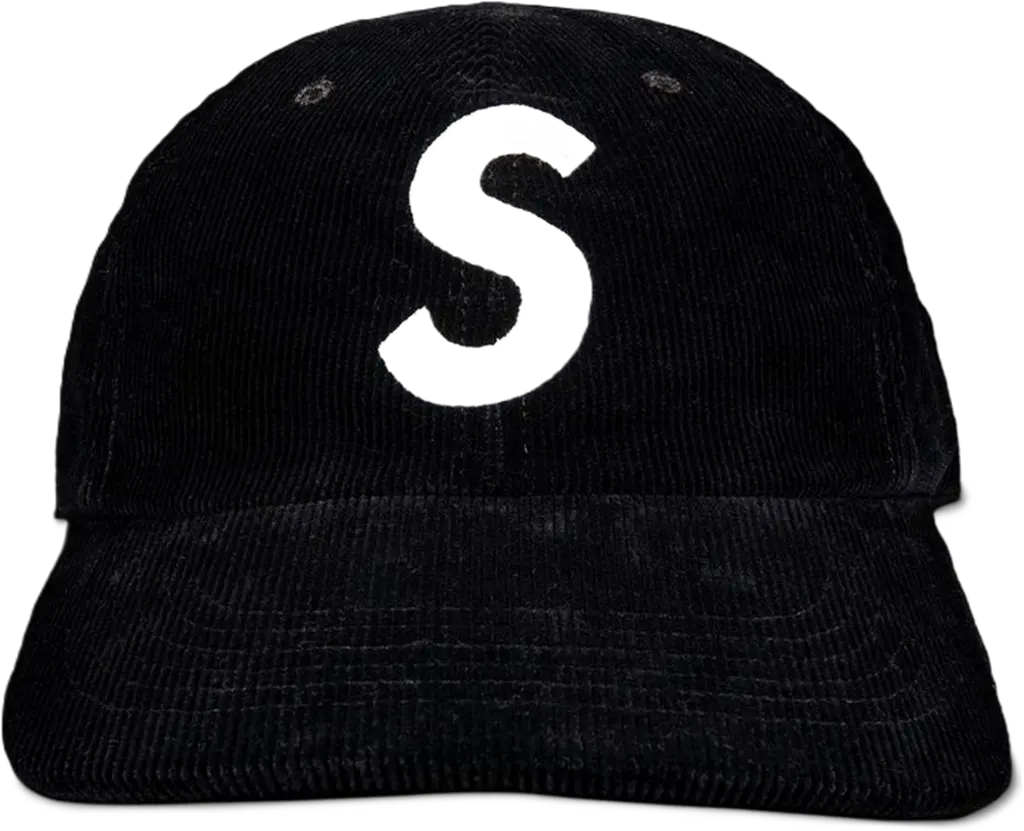 Mu Supreme Corduroy S Logo 6-Panel 'Black'