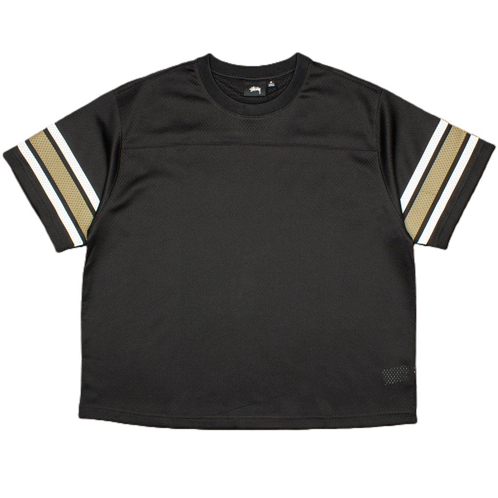 Ao Stussy Surfman Mesh Football Jersey 'Black'