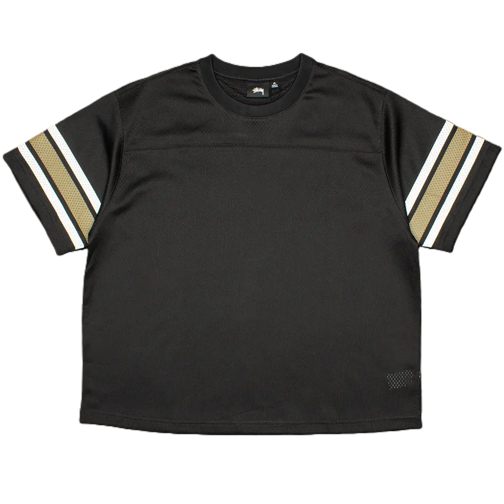 Ao Stussy Surfman Mesh Football Jersey 'Black'