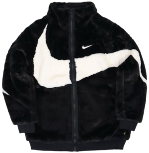 Ao Nike NSW Big Swoosh Fur Jacket 'Black' FB7664-010