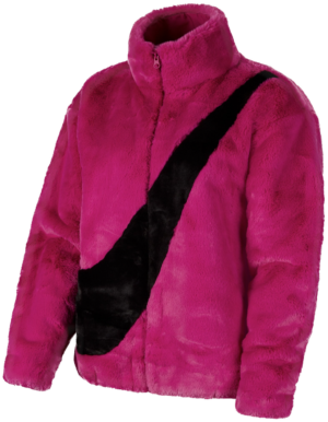 Ao Nike Sportswear Faux Fur Jacket 'Pink' CU6559-564